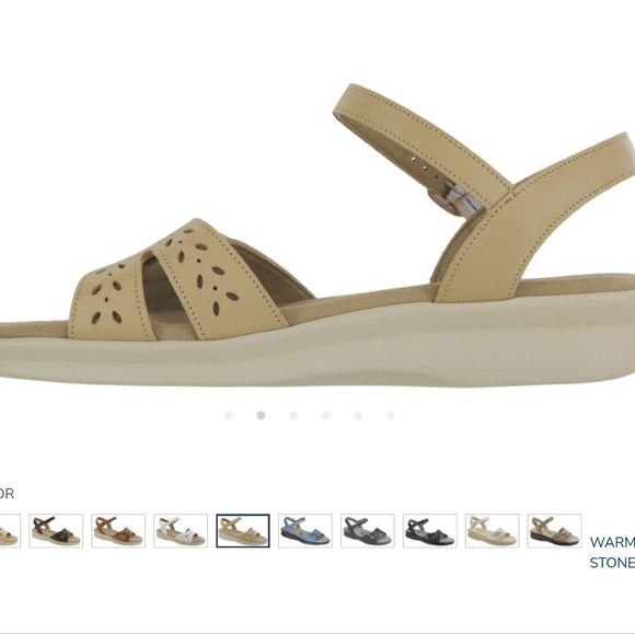 SAS Duo Quarter Strap Sandals - Warm Stone - Size 7.5 M - Picture 2 of 7